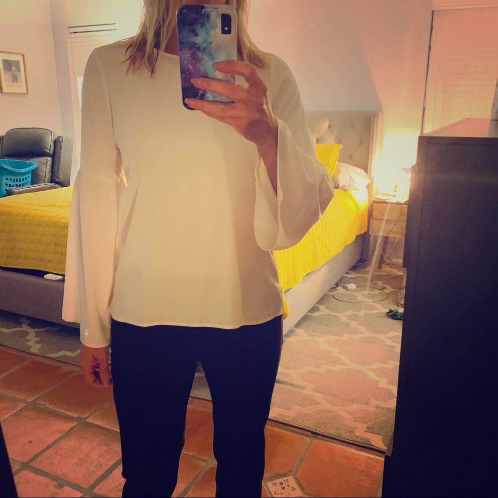 NWT White House Black Market Bell Sleeve Top